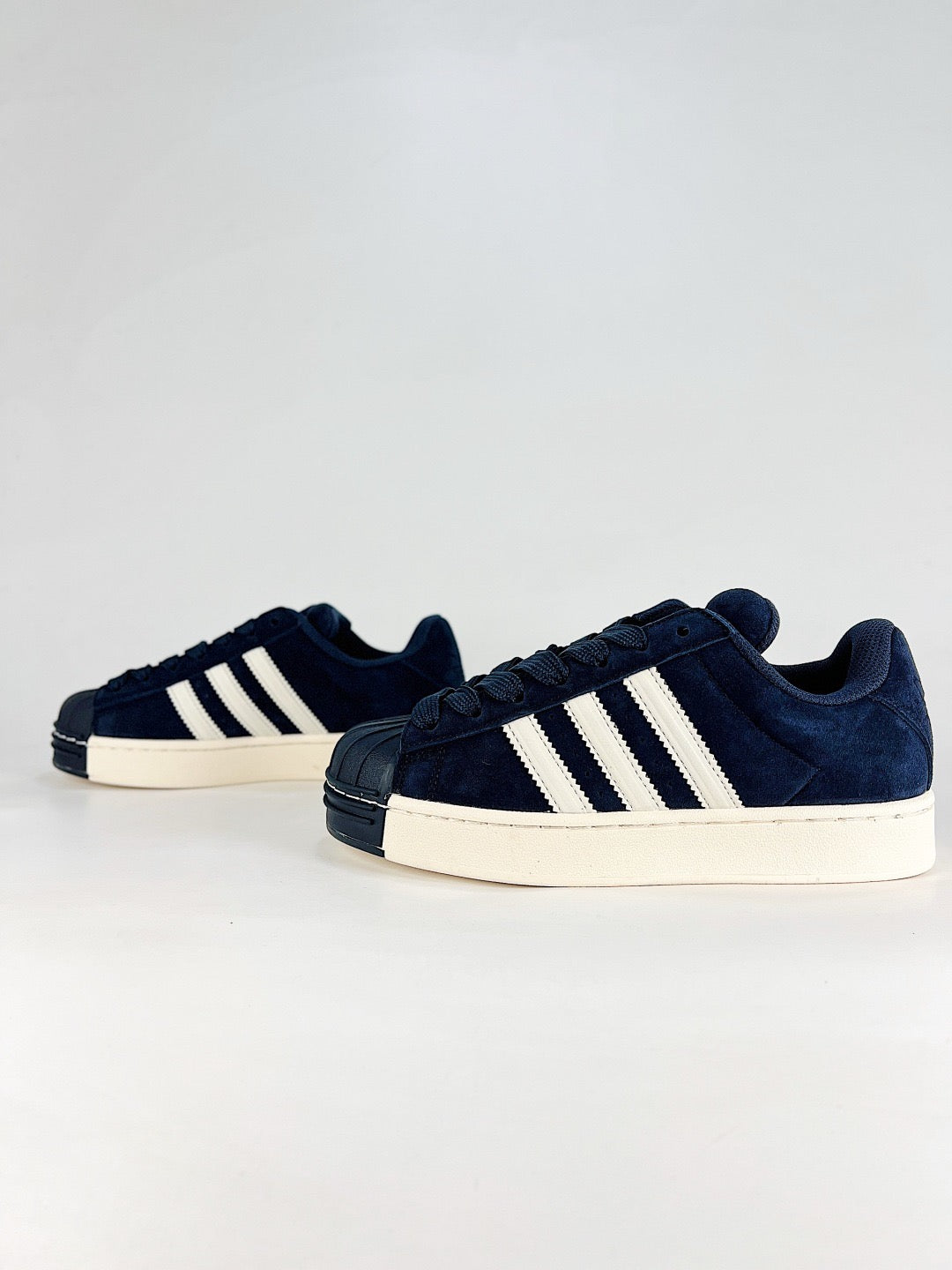 Adidas Superstar Navy Blue Suede Sneakers Unisex