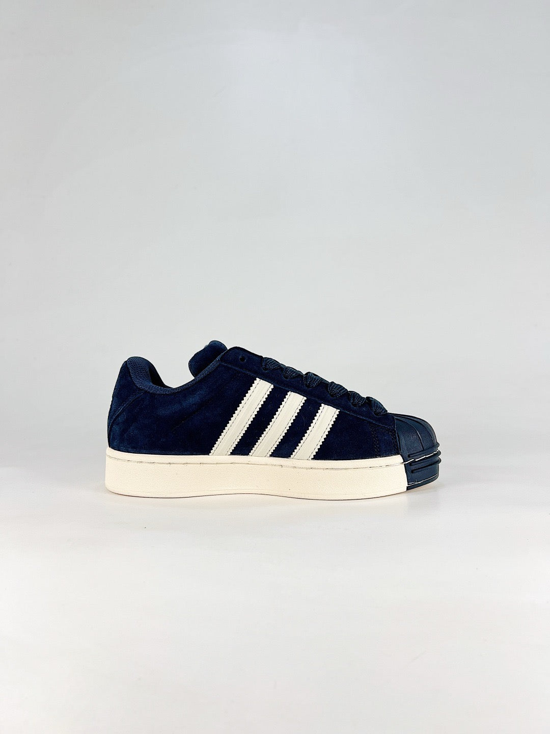 Adidas Superstar Navy Blue Suede Sneakers Unisex
