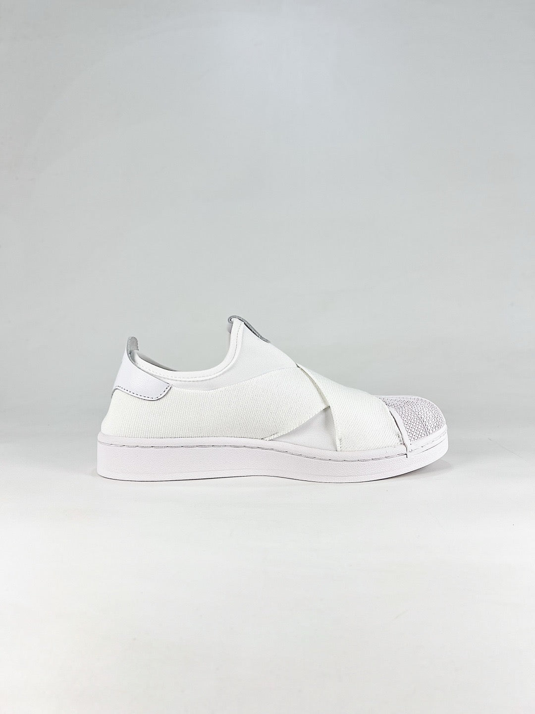 adidas Superstar Slip On White Cross Strap Sneakers Unisex