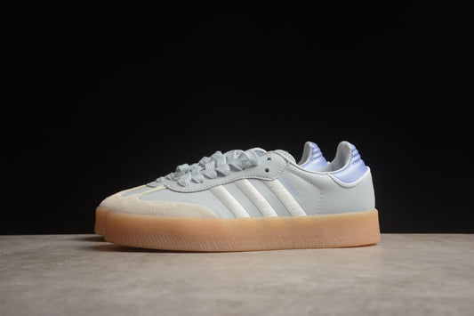 Adidas Samba Vegan Unisex Sneakers – Chunky Sole light blue