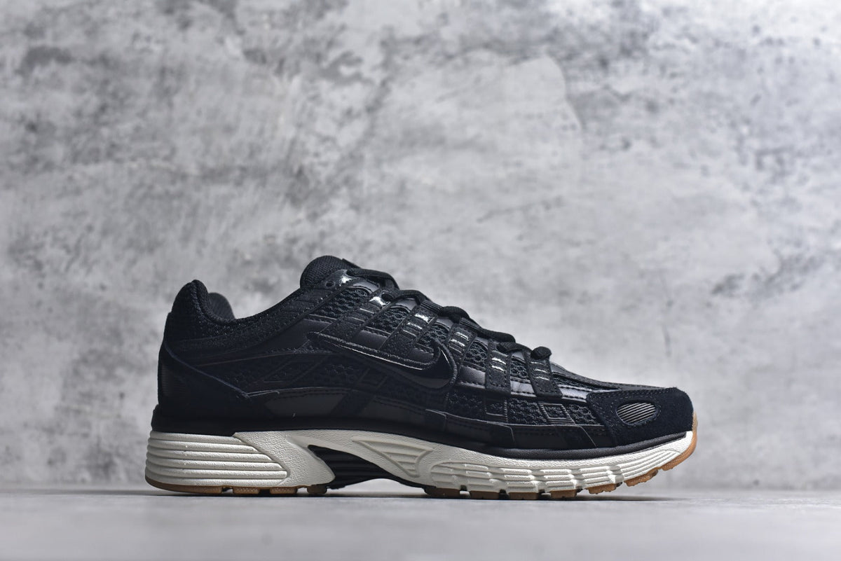 Nike P-6000 Sneakers Retro Metallic Silver Casual Running Shoes Unisex Black Gold
