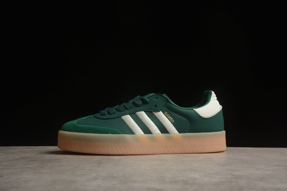 Adidas Samba Vegan Unisex Sneakers – Chunky Sole Dark Green