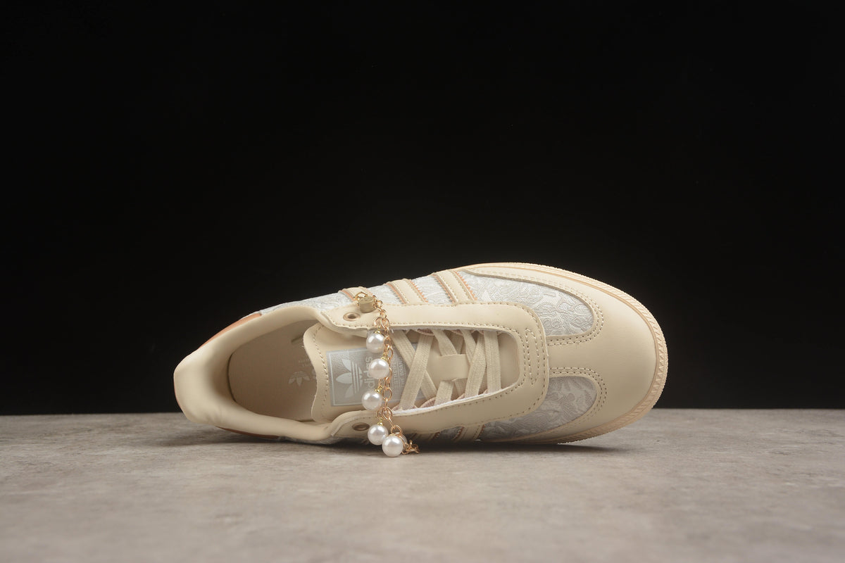 adidas Samba OG Unisex Retro Sneakers Wonder White/Chalk White