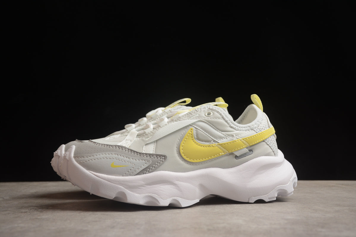 Nike TC 7900 PRM Unisex Shoes Sail Oxygen Purple Chunky Sneakers Off White / Bright Yellow