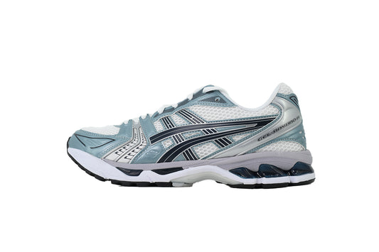 ASICS GEL-KAYANO 14 Unisex Retro Running Shoes White Light Blue Black