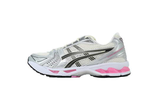 ASICS GEL-KAYANO 14 Unisex Retro Running Shoes Silver White Pink