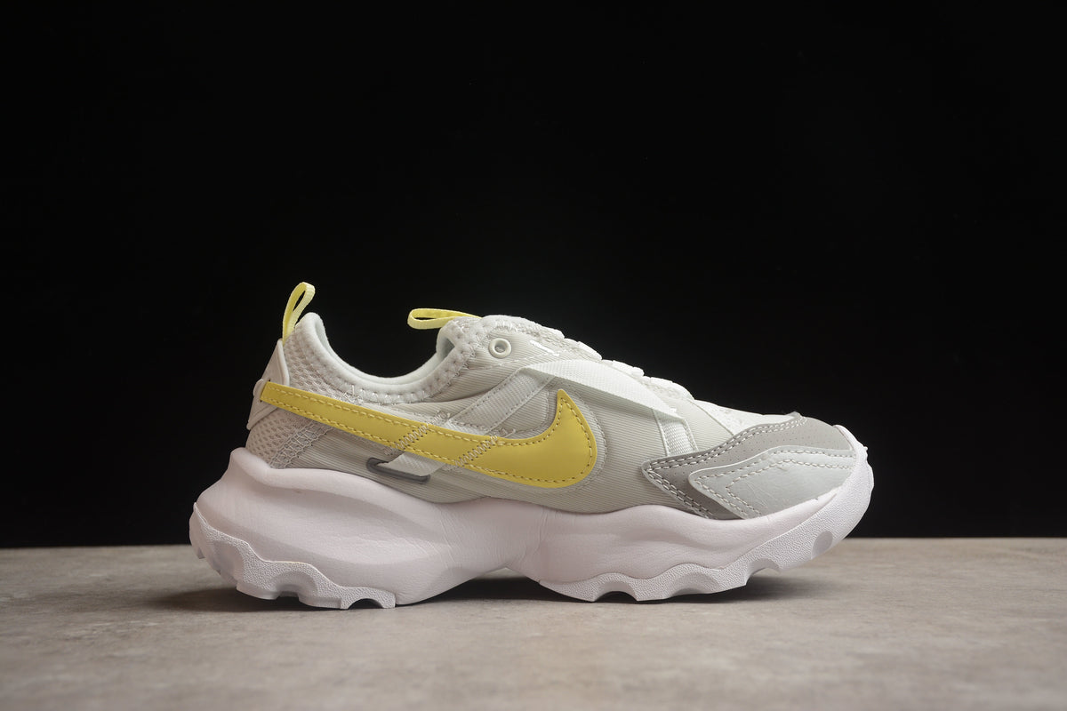 Nike TC 7900 PRM Unisex Shoes Sail Oxygen Purple Chunky Sneakers Off White / Bright Yellow
