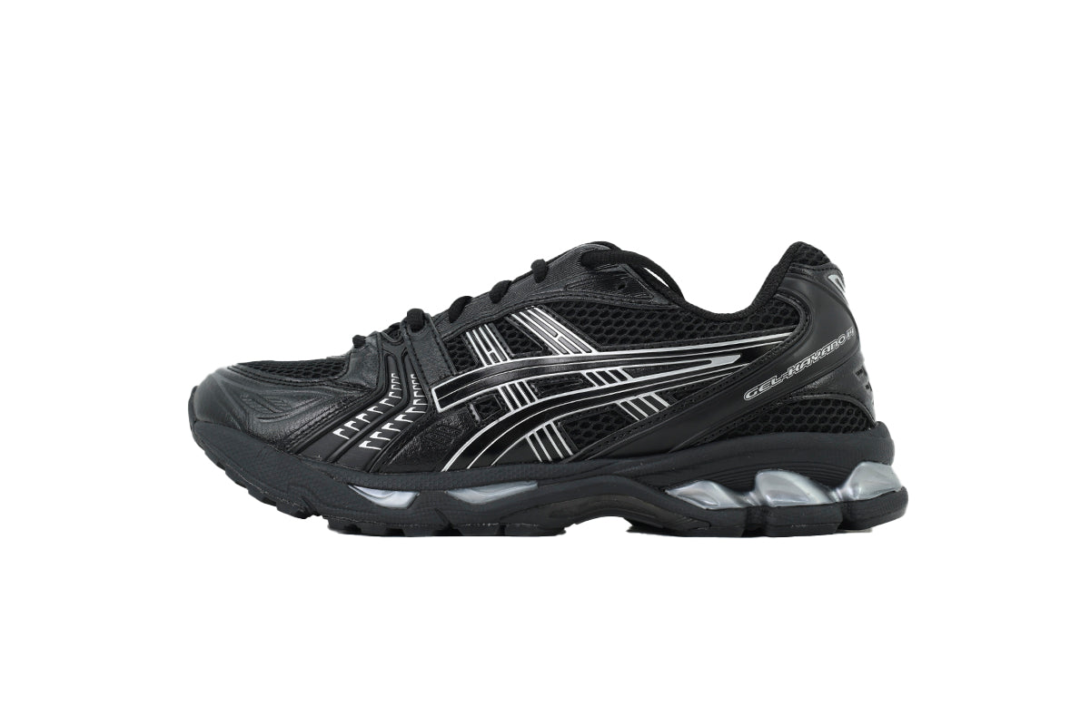 ASICS GEL-KAYANO 14 Unisex Retro Running Shoes Black Pure Silver