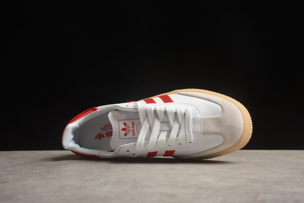 Adidas Samba Vegan Unisex Sneakers – Chunky Sole white/red