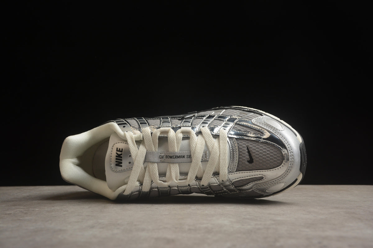 Nike P-6000 Sneakers Retro Metallic Silver Casual Running Shoes Unisex Metallic Silver / Sail
