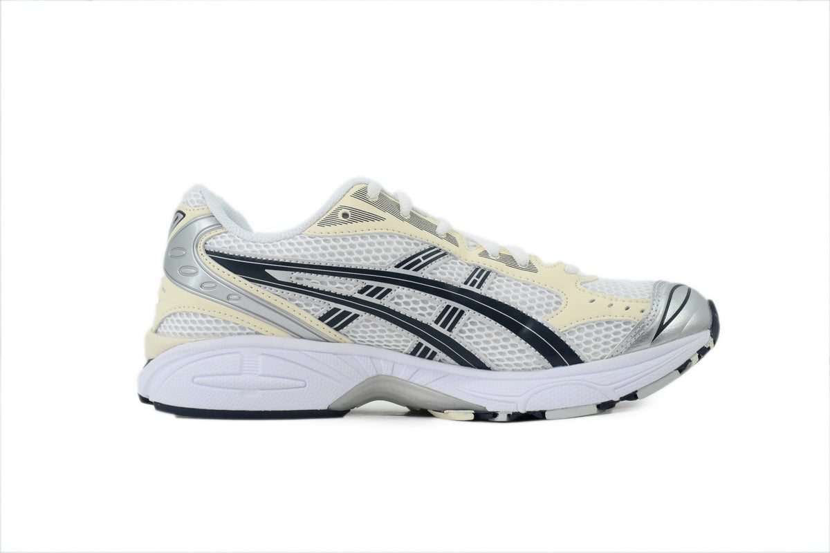 ASICS GEL-KAYANO 14 Unisex Retro Running Shoes Silver Cream Black