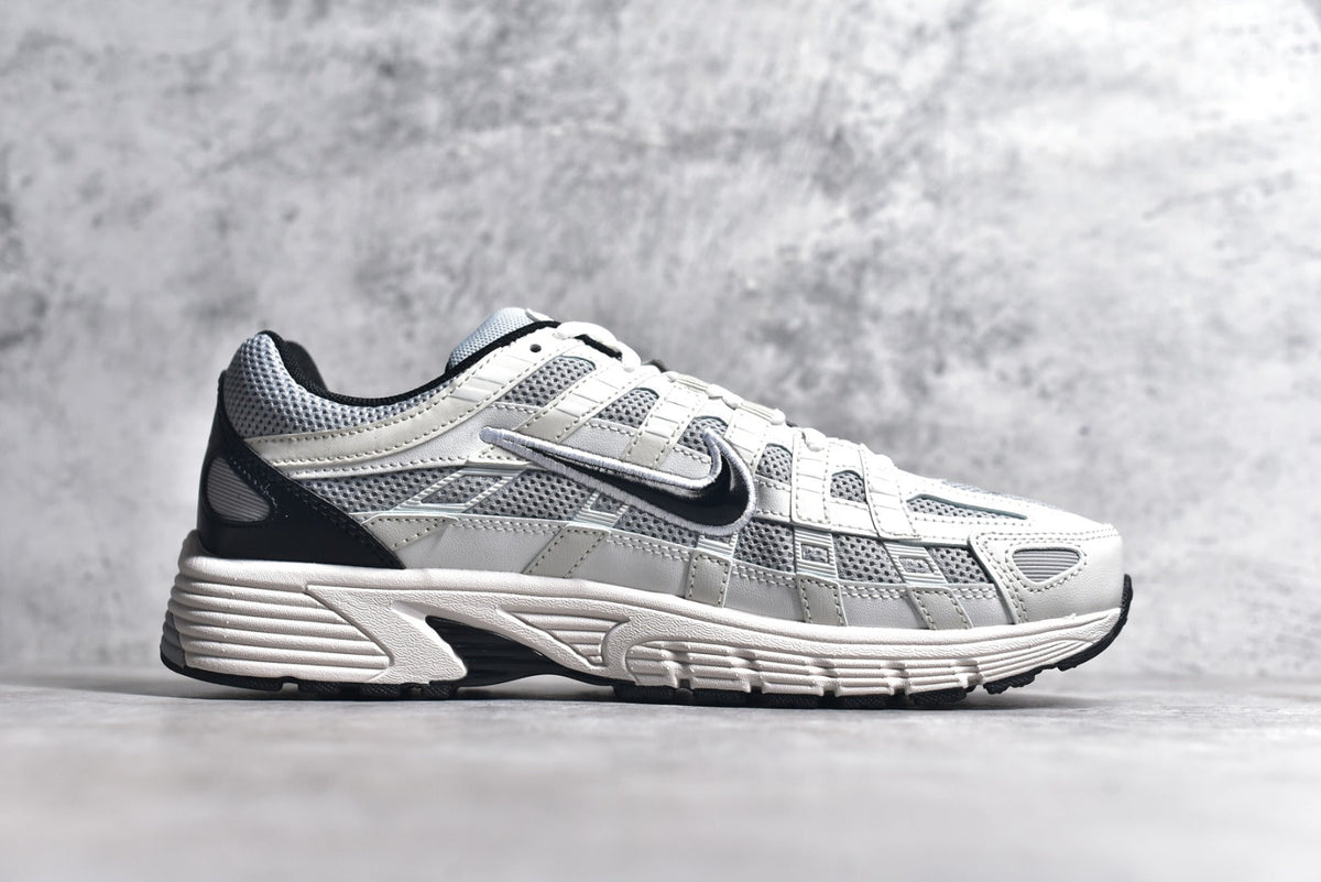 Nike P-6000 Sneakers Retro Metallic Silver Casual Running Shoes Unisex White Grey Black