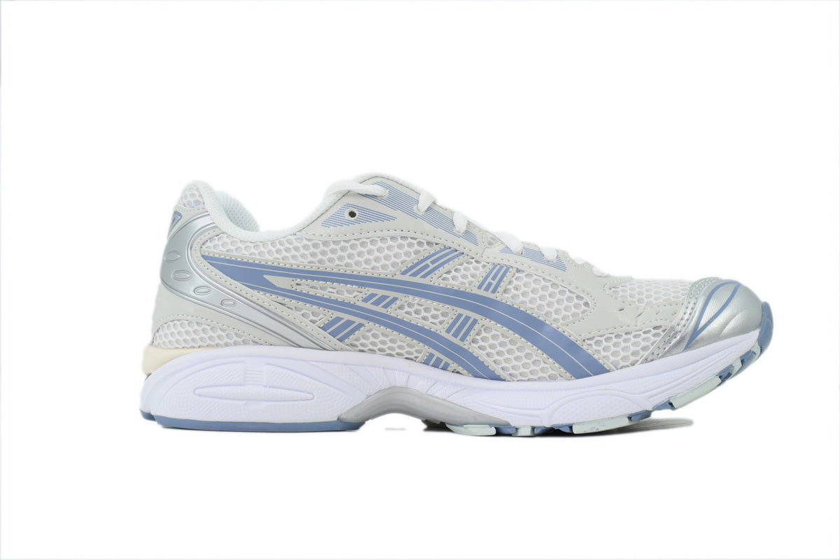 ASICS GEL-KAYANO 14 Unisex Retro Running Shoes White Light Navy Silver