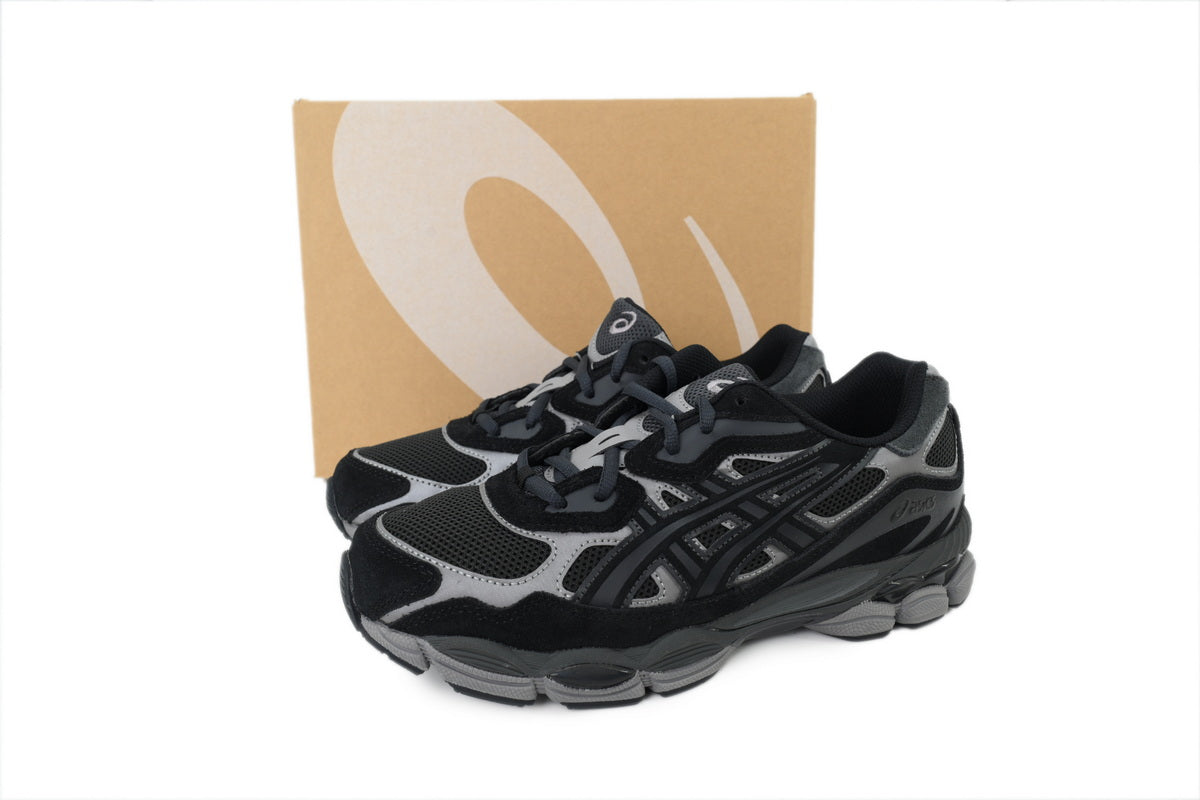 ASICS GEL-KAYANO 14 Unisex Retro Running Shoes Dark Grey/Silver Black
