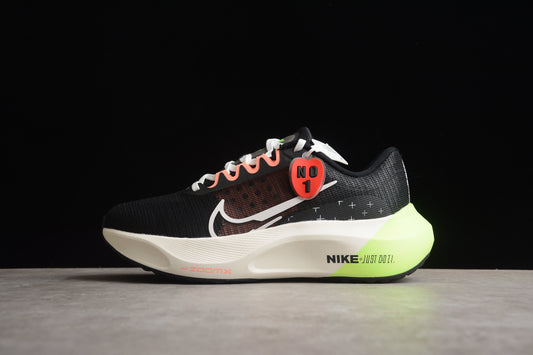 Nike Zoom Fly 5 Running  Lightweight Racing Athletic Unisex Black / Lime Green