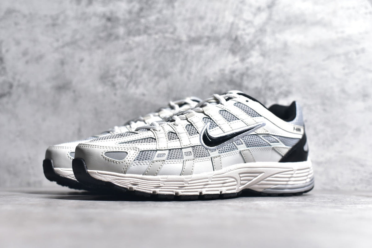 Nike P-6000 Sneakers Retro Metallic Silver Casual Running Shoes Unisex White Grey Black