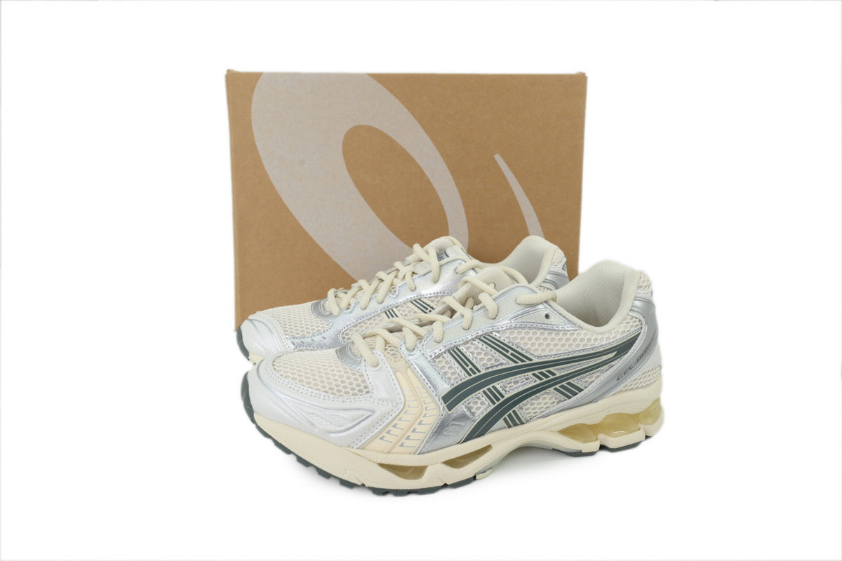 ASICS GEL-KAYANO 14 Unisex Retro Running Shoes  White/Light Steel