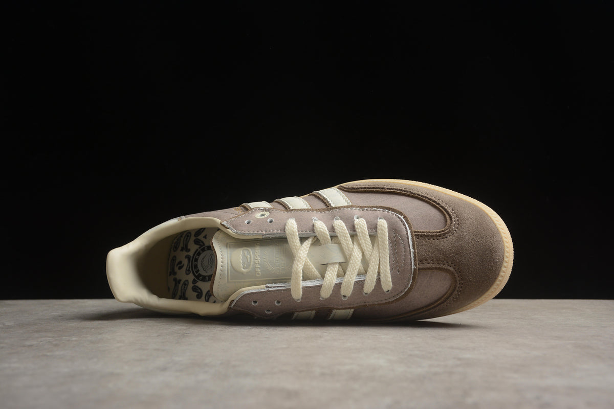adidas Samba OG Unisex Retro Sneakers Taupe & Dusty Brown Suede