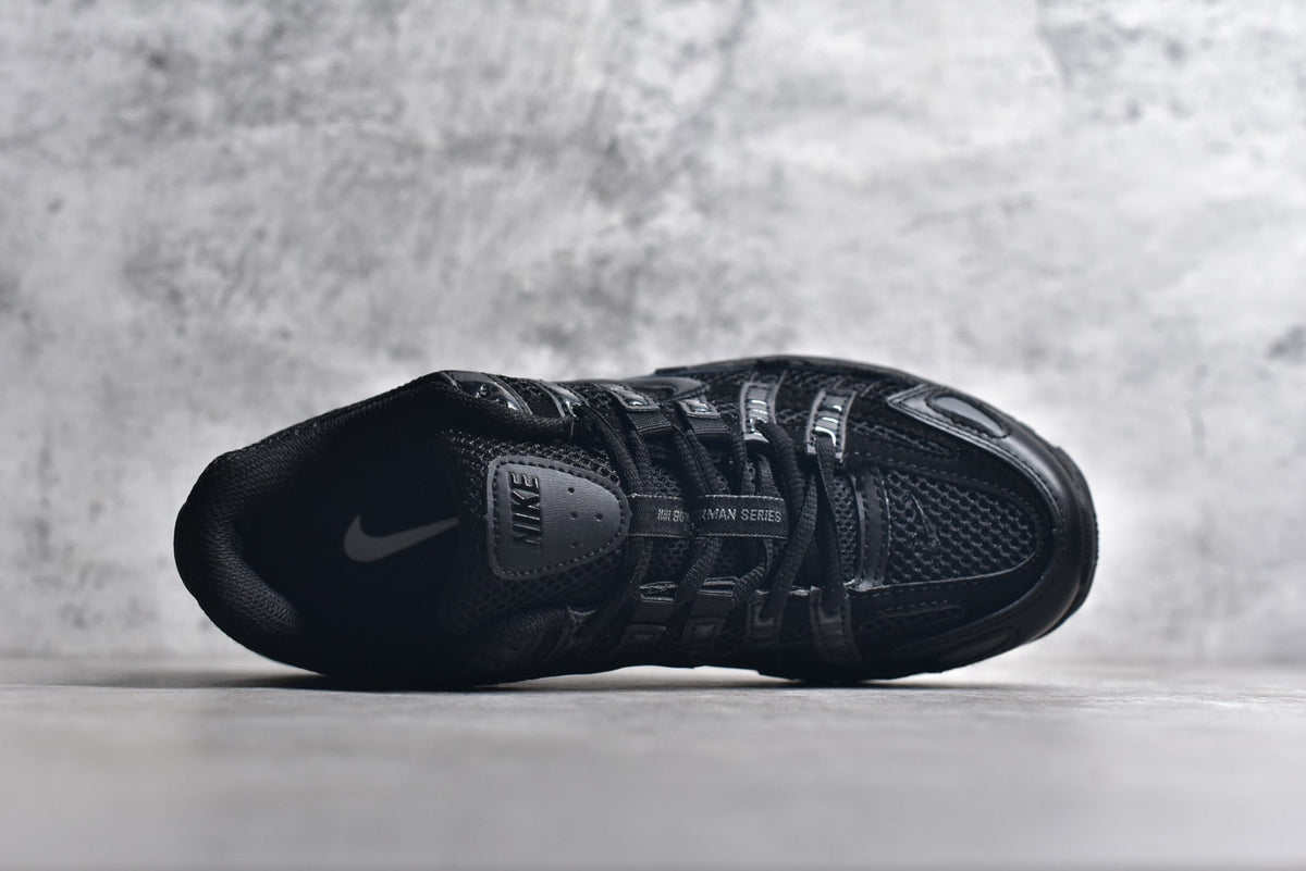 Nike P-6000 Sneakers Retro Metallic Silver Casual Running Shoes Unisex Triple Black