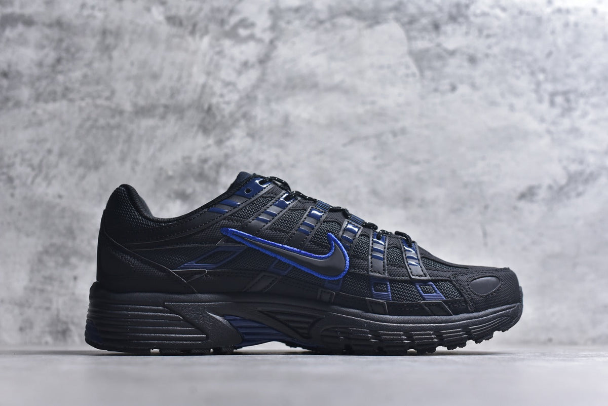 Nike P-6000 Sneakers Retro Metallic Silver Casual Running Shoes Unisex Black Blue
