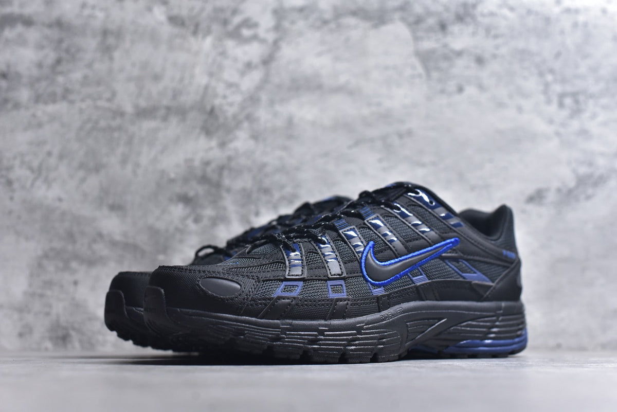Nike P-6000 Sneakers Retro Metallic Silver Casual Running Shoes Unisex Black Blue