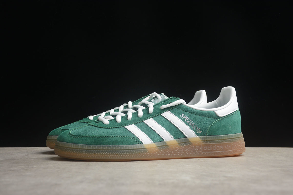 adidas Samba OG Low Top Sneakers Leather Suede Retro Gum Sole Casual Shoes Unisex white/green
