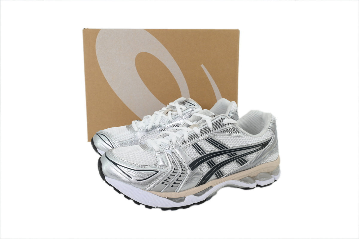 ASICS GEL-KAYANO 14 Unisex Retro Running Shoes White Oyster Grey Silver