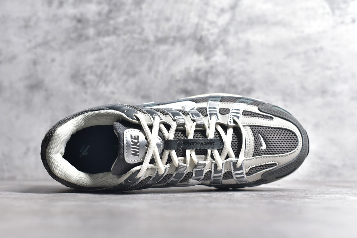Nike P-6000 Sneakers Retro Metallic Silver Casual Running Shoes Unisex Grey Silver / Sage