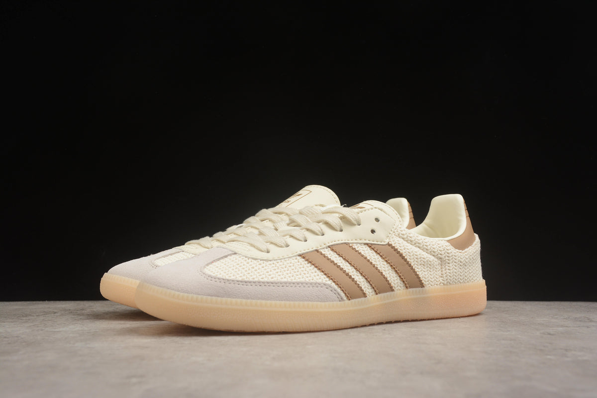 adidas Samba OG Unisex Retro Sneakers Cream White/Cardboard/Crystal Sand