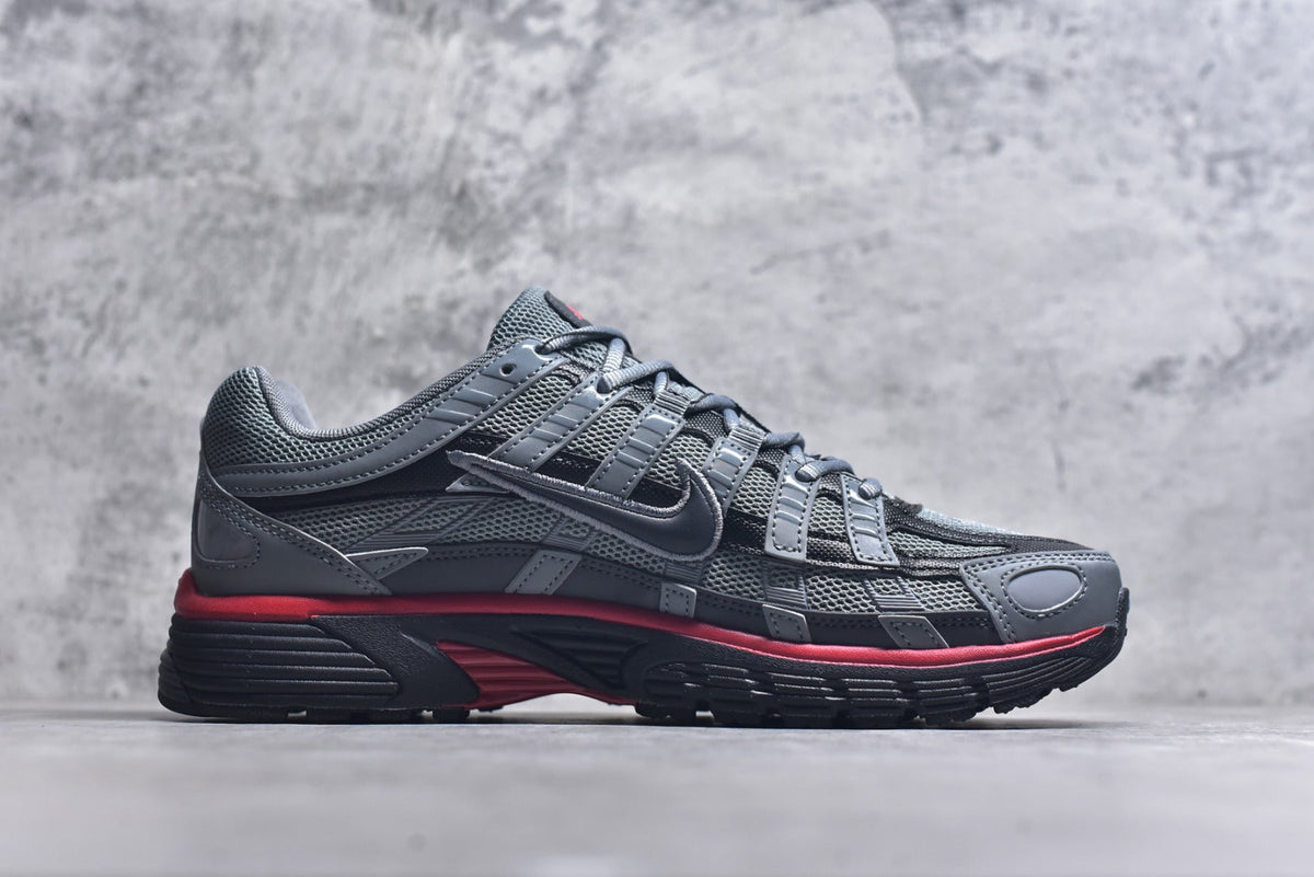 Nike P-6000 Sneakers Retro Metallic Silver Casual Running Shoes Unisex Grey Black Red