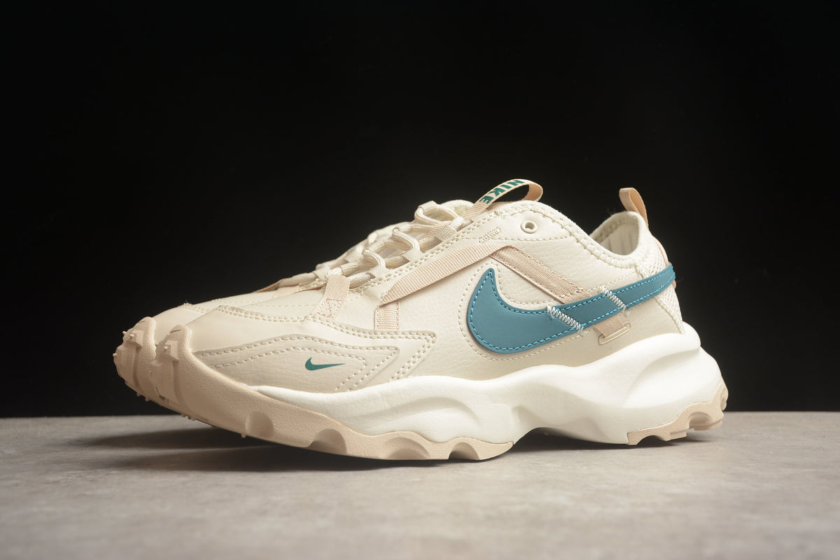 Nike TC 7900 PRM Unisex Shoes Sail Oxygen Purple Chunky Sneakers Teal / Beige