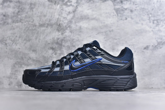 Nike P-6000 Sneakers Retro Metallic Silver Casual Running Shoes Unisex Black Blue