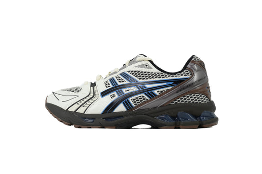 ASICS GEL-KAYANO 14 Unisex Retro Running Shoes White Blue Dark Brown