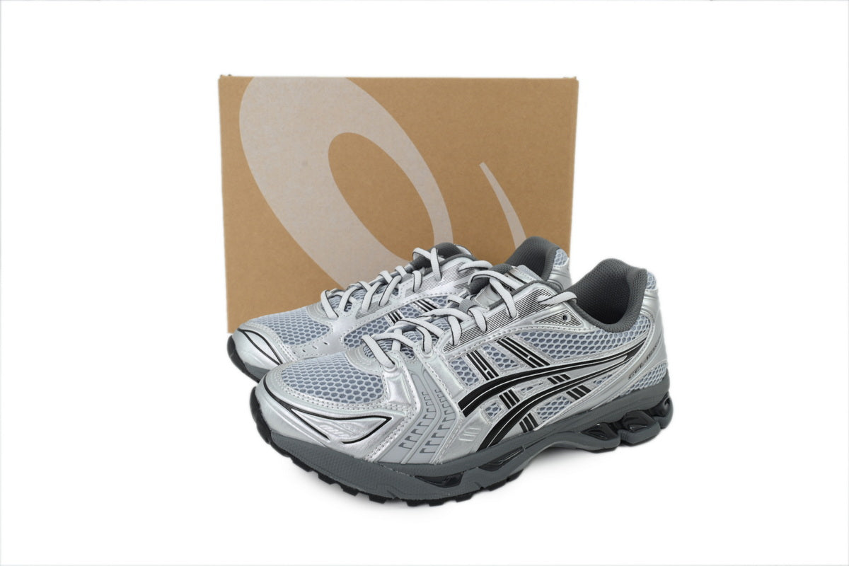 ASICS GEL-KAYANO 14 Unisex Retro Running Shoes PURE SILVER/BLACK
