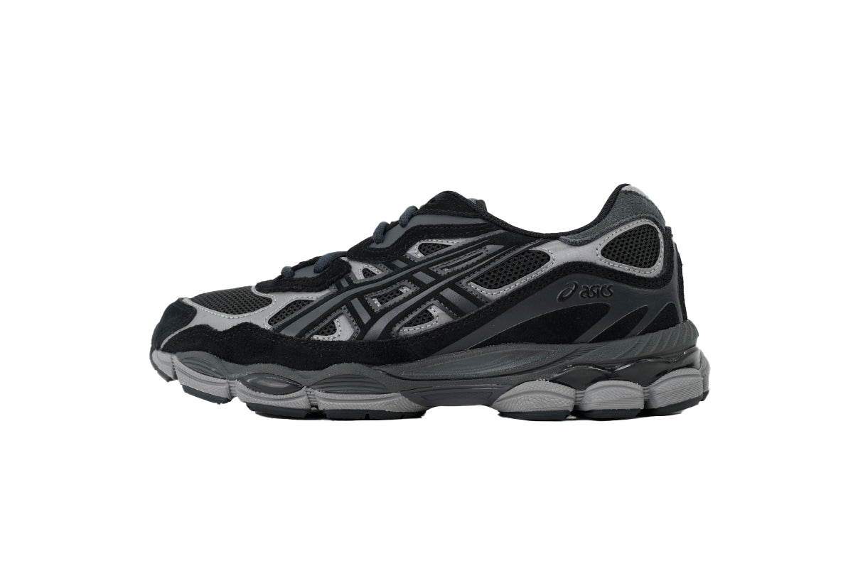 ASICS GEL-KAYANO 14 Unisex Retro Running Shoes Dark Grey/Silver Black