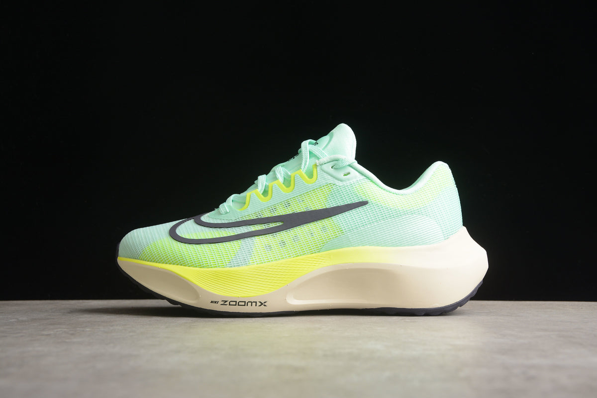 Nike Zoom Fly 5 Running  Lightweight Racing Athletic Unisex Mint Green / Pale Yellow