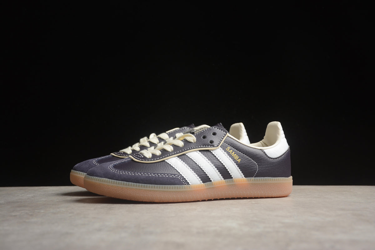 adidas Samba OG Unisex Retro Sneakers Leather & Suede Daily Casual Shoes Dark Navy
