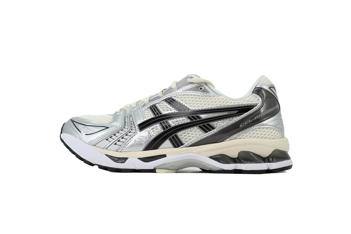 ASICS GEL-KAYANO 14 Unisex Retro Running Shoes White/Silver