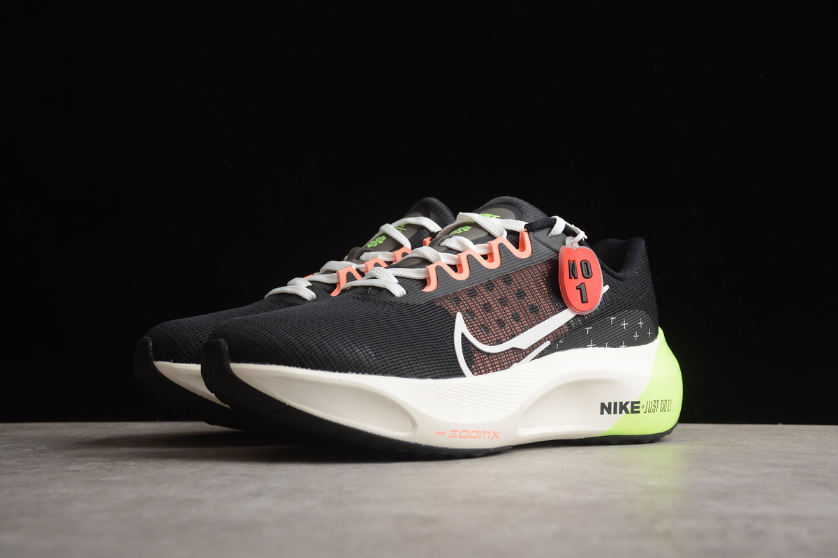 Nike Zoom Fly 5 Running  Lightweight Racing Athletic Unisex Black / Lime Green