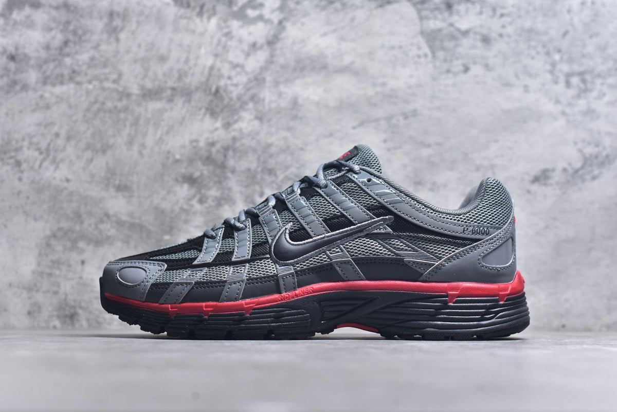 Nike P-6000 Sneakers Retro Metallic Silver Casual Running Shoes Unisex Grey Black Red