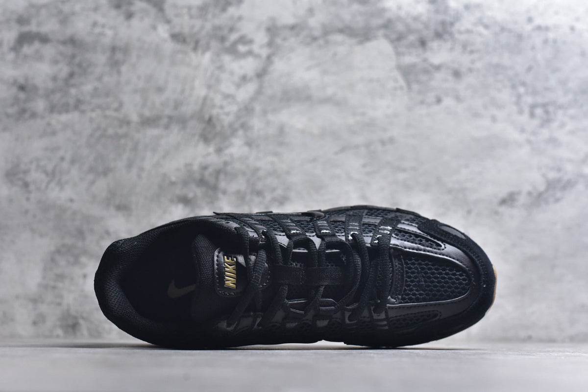 Nike P-6000 Sneakers Retro Metallic Silver Casual Running Shoes Unisex Black Gold