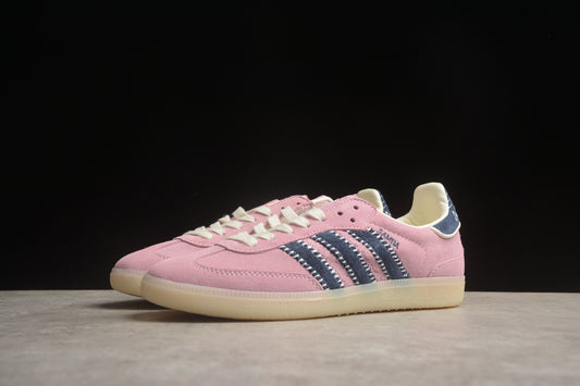 adidas Samba OG Unisex Retro Sneakers Baby Pink Suede Upper