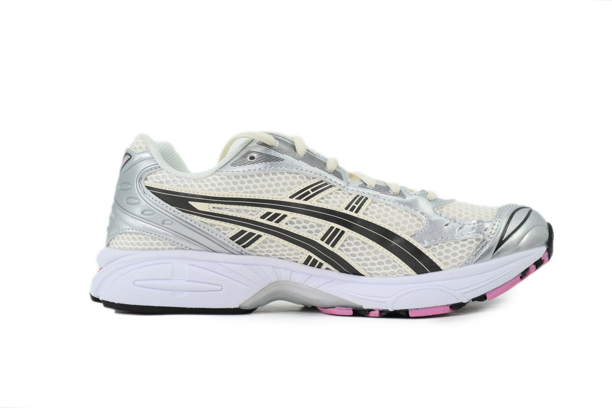 ASICS GEL-KAYANO 14 Unisex Retro Running Shoes Silver White Pink