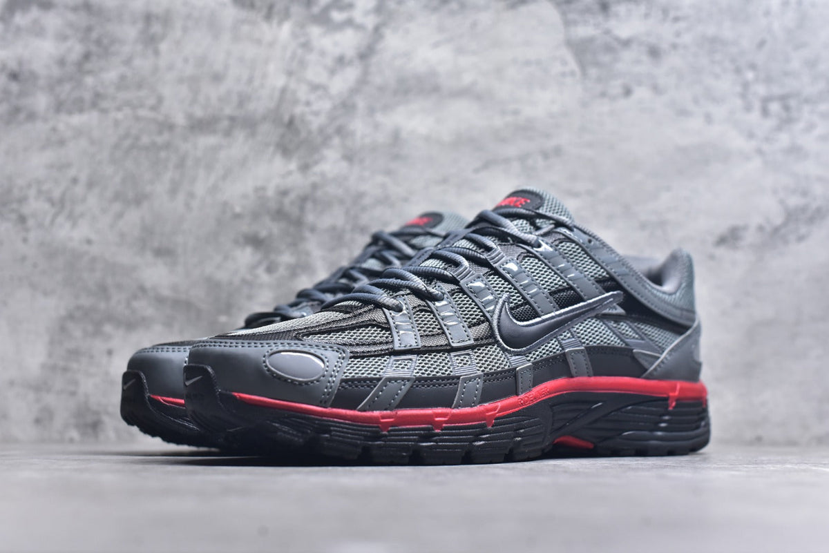 Nike P-6000 Sneakers Retro Metallic Silver Casual Running Shoes Unisex Grey Black Red