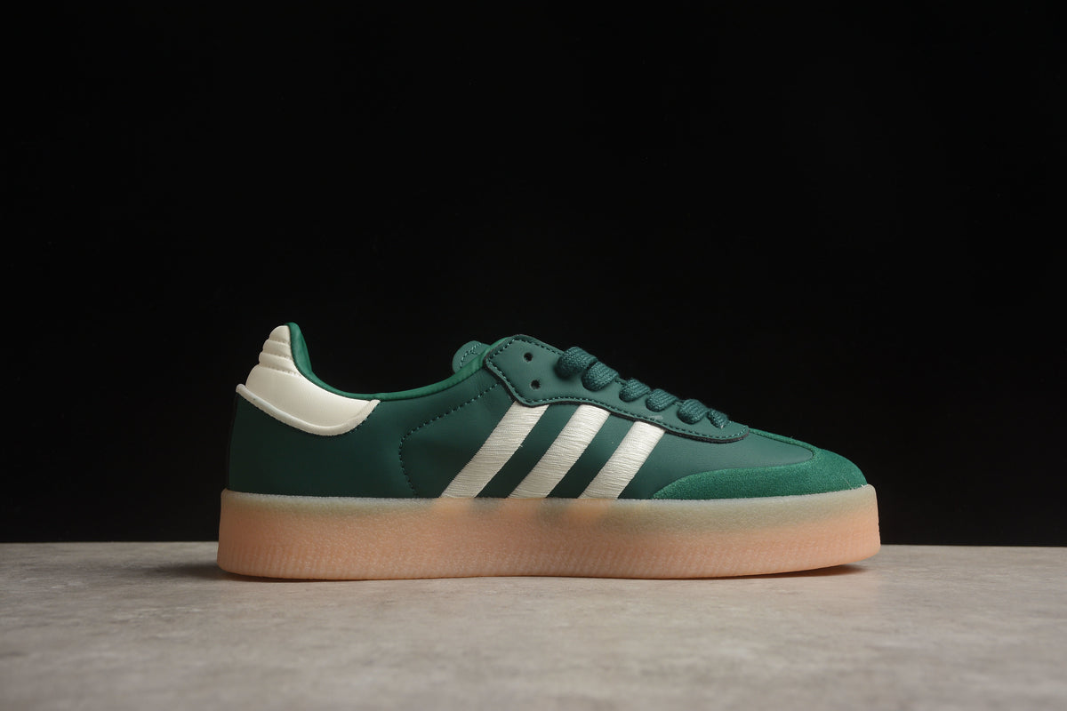 Adidas Samba Vegan Unisex Sneakers – Chunky Sole Dark Green