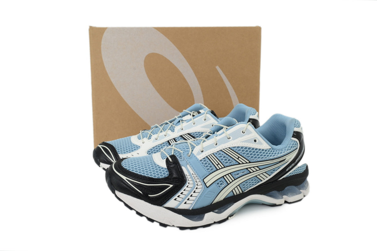 ASICS GEL-KAYANO 14 Unisex Retro Running Shoes Mist Cream/Bright Blue